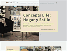 Tablet Screenshot of conceptslife.com